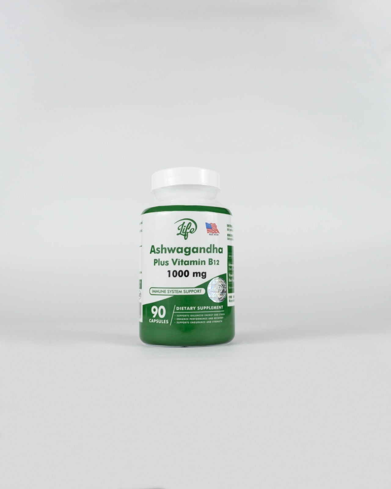 ASHWAGANDHA plus y vitamina b12 X 90 cps