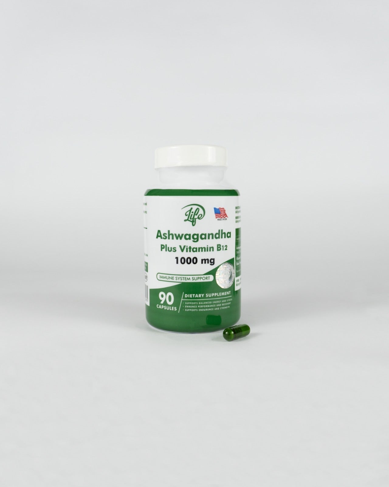 ASHWAGANDHA plus y vitamina b12 X 90 cps